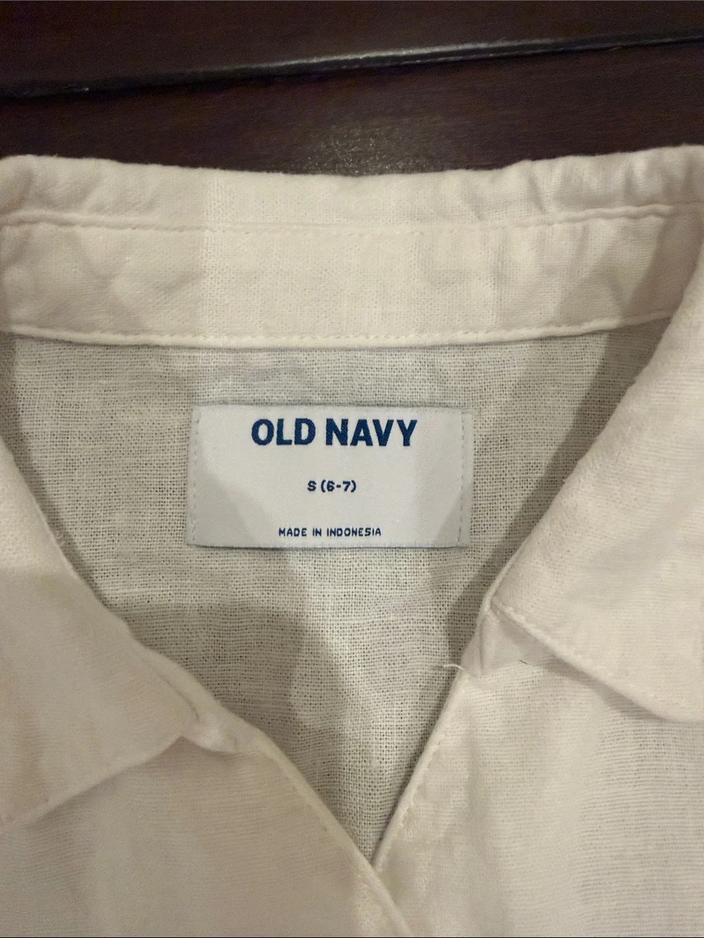 Old Navy Cream Tie-Front Shirt with Blue & White Striped Wide-Leg Pants